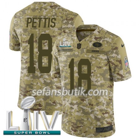 San Francisco 49ers Tröjor Dante Pettis 18 Nike 2018 Salute To Service 2020 Super Bowl LIV - Herr